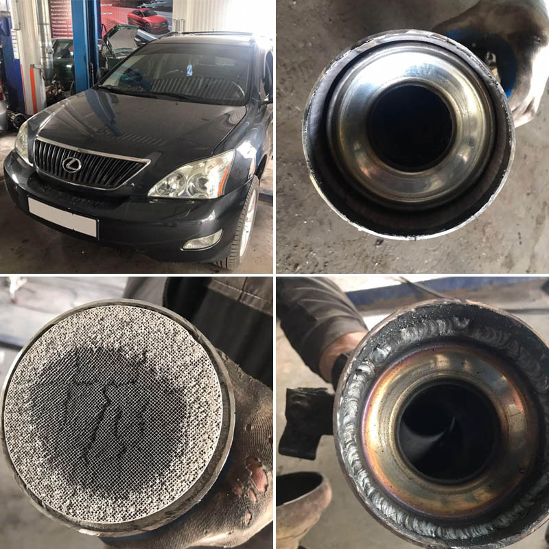 Удалили катализатор на Lexus RX330